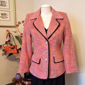 NWT Women's Lined Pink Blazer Jacket Spring Fall Winter Jackets S 4 6